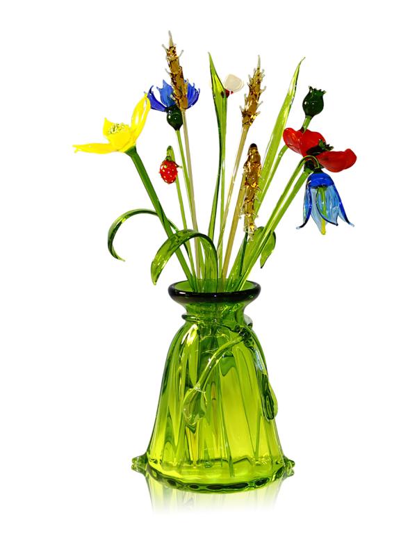 Полевые цветы в вазе 24 см