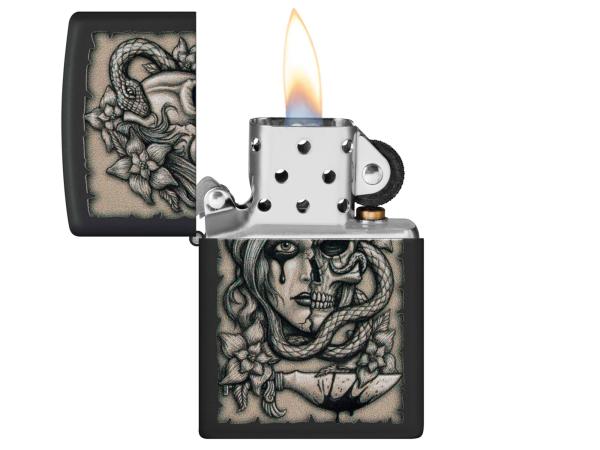 Зажигалка "Zippo" Gory Tattoo чёрный