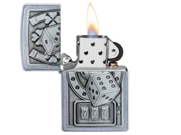 Зажигалка "Zippo" Lucky 7 серебристый