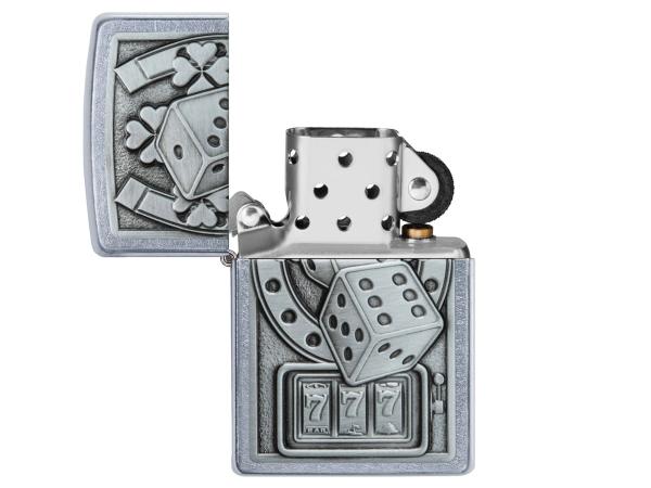 Зажигалка "Zippo" Lucky 7 серебристый