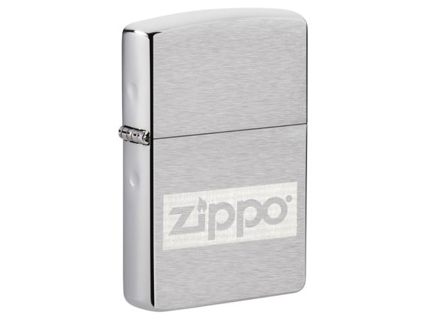 Набор "Zippo": фляжка 89 мл + зажигалка Brushed Chrome