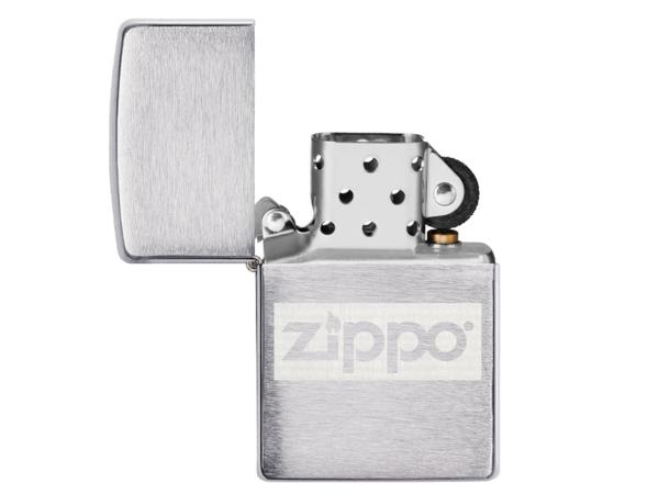 Набор "Zippo": фляжка 89 мл + зажигалка Brushed Chrome