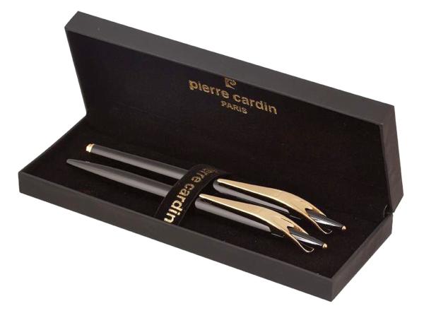 Набор подарочный Pierre Cardin Pen&Pen - Lacguered Black, ручка шариковая + ручка роллер