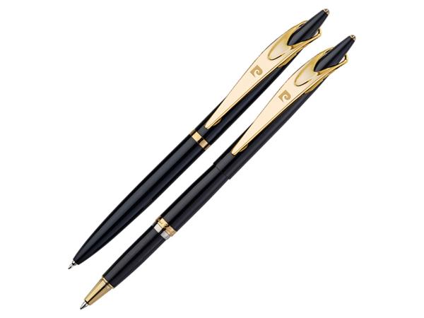 Набор подарочный Pierre Cardin Pen&Pen - Lacguered Black, ручка шариковая + ручка роллер